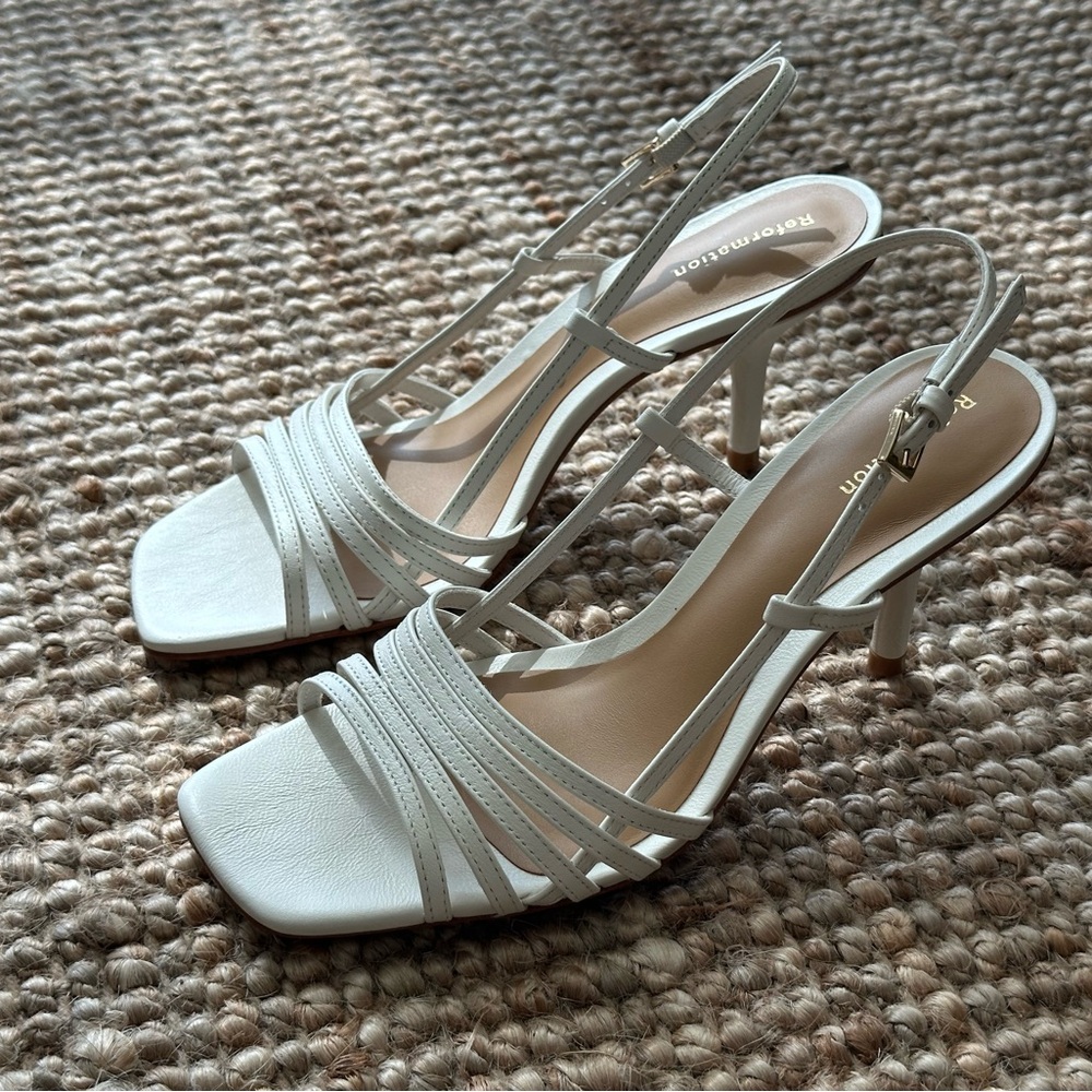 NEW Reformation Elsie Heeled Sandal size 6